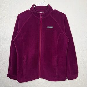 Columbia Benton Springs Jacket Purple Magenta Full Zip Fleece Winter Sweatshirt